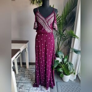 3/$5 Burgundy Maxi Dress